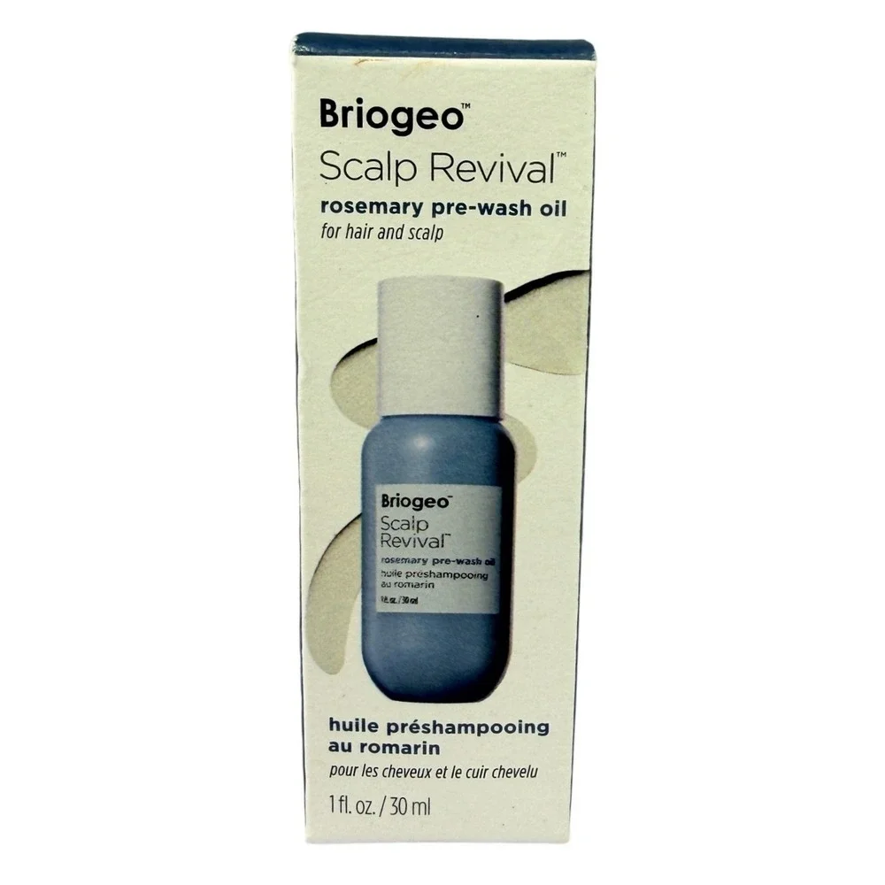 Briogeo Scalp Revival Rosemary Pre-Wash Oil for Hair and Scalp 1 fl oz 30ml NEW